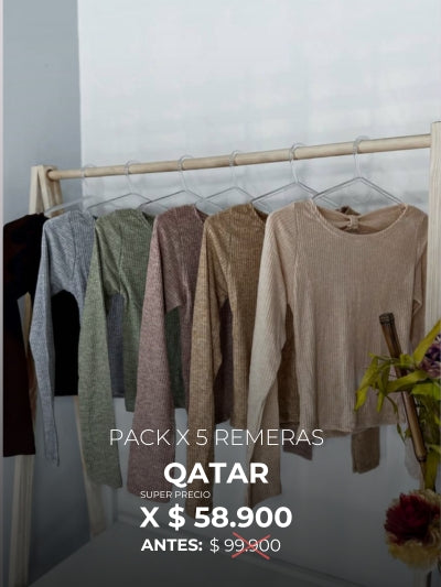 PACK X5 REMERAS QATAR