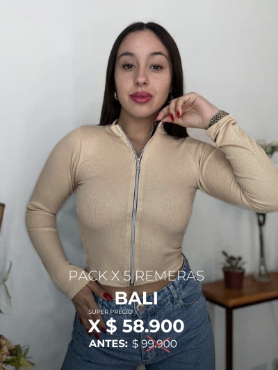 PACK X5 REMERAS BALI