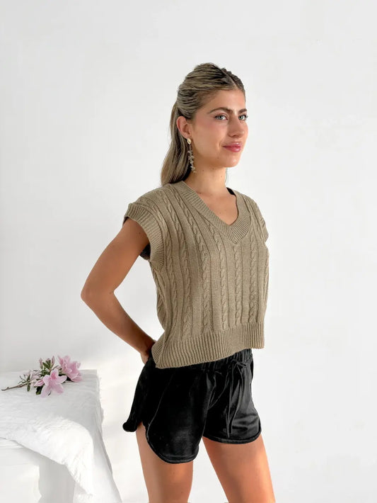 Chaleco Crop TOP - Oferta 2x1