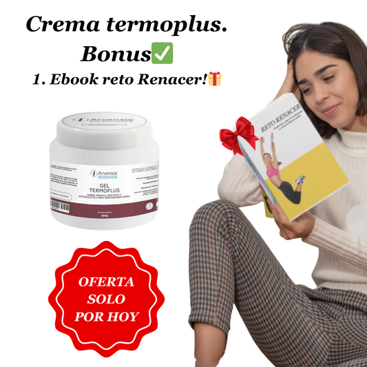 Crema termo plus - Redescubrí la silueta que amás + Ebook Reto Renacer